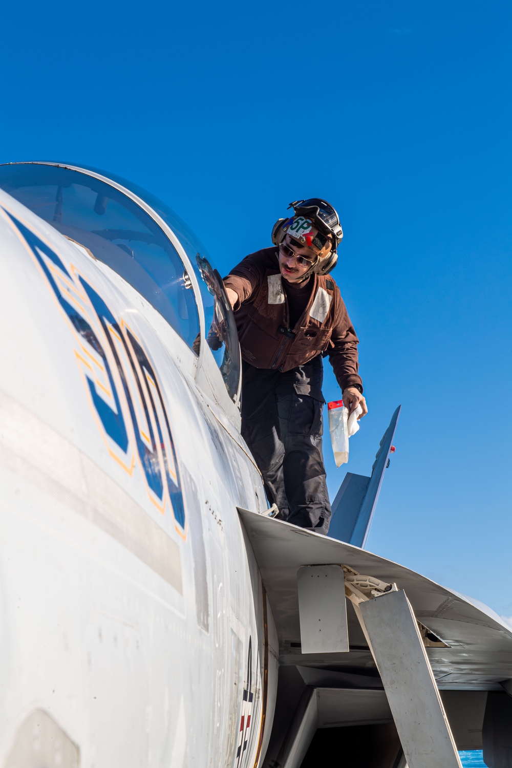 Routine Maintenance is Conducted Aboard the Flight Deck of USS Carl Vinson (CVN 70)