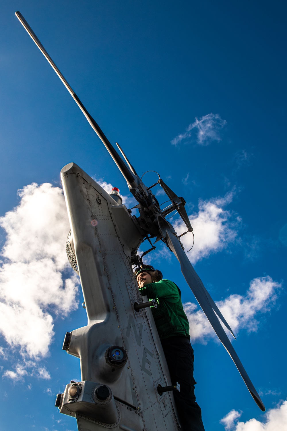 Routine Maintenance is Conducted Aboard the Flight Deck of USS Carl Vinson (CVN 70)