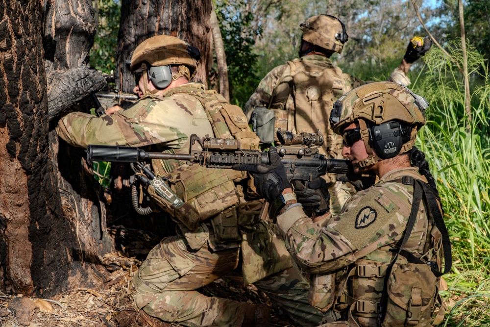 3-25 AVN Soldiers provide 2-27 Wolfhounds with cover-fire, transport