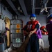 Abraham Lincoln conducts a replenishment-at-sea with USNS Rappahannock