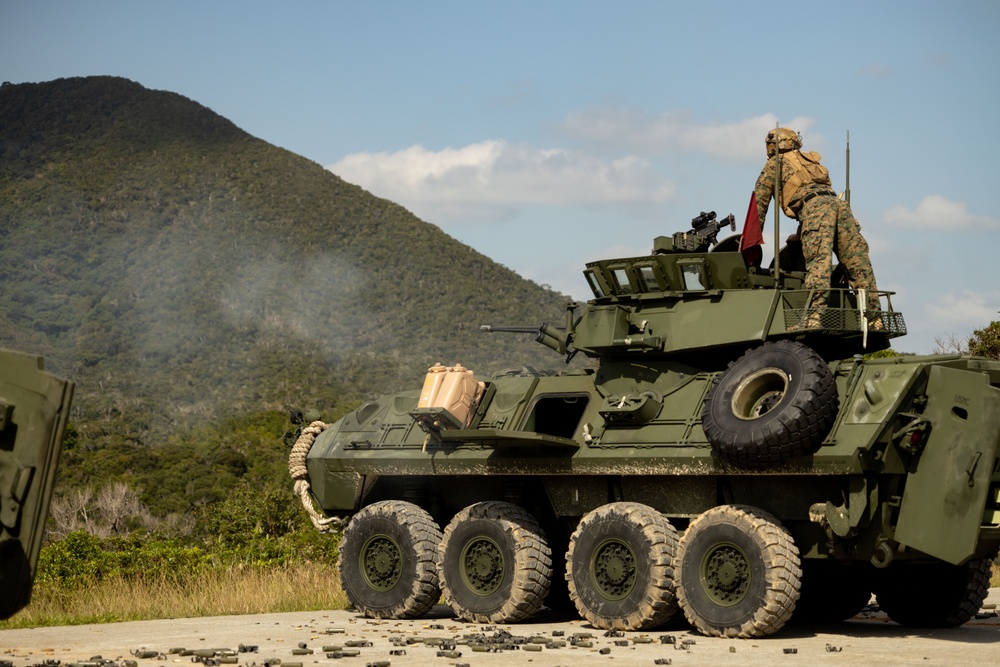 3rd Light Armored Reconnaissance Battalion conducts weapons field test