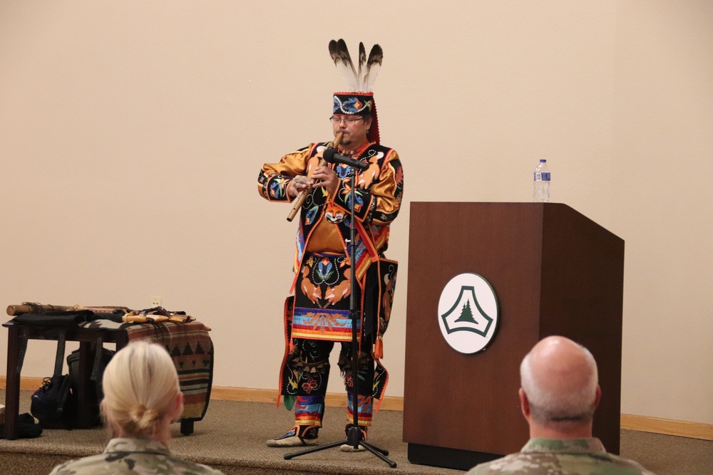 Storyteller with Red Cliff Band of Lake Superior Chippewa highlights Fort McCoy’s 2024 Native American Heritage Month observance