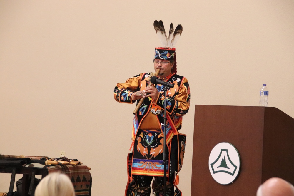 Storyteller with Red Cliff Band of Lake Superior Chippewa highlights Fort McCoy’s 2024 Native American Heritage Month observance