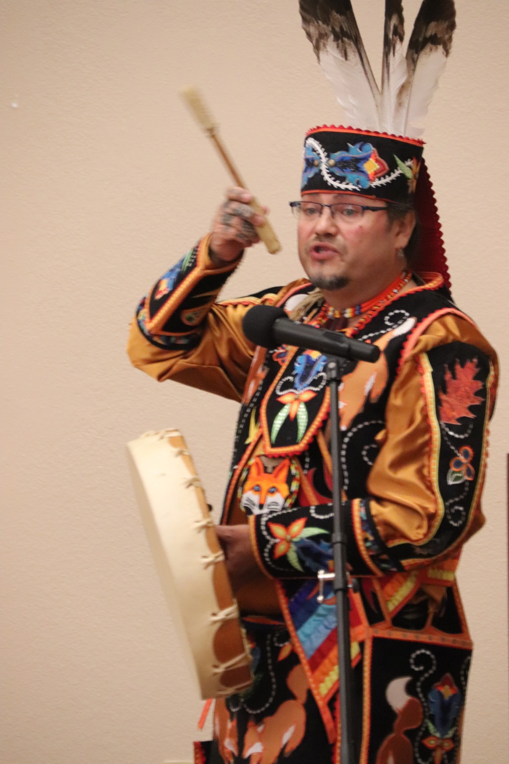 Storyteller with Red Cliff Band of Lake Superior Chippewa highlights Fort McCoy’s 2024 Native American Heritage Month observance