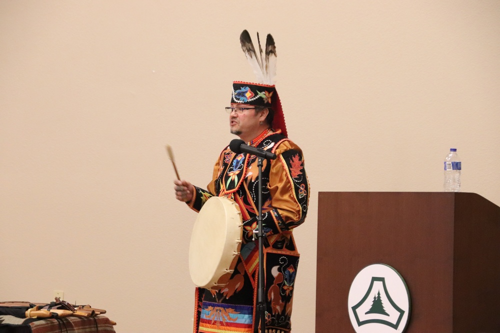 Storyteller with Red Cliff Band of Lake Superior Chippewa highlights Fort McCoy’s 2024 Native American Heritage Month observance