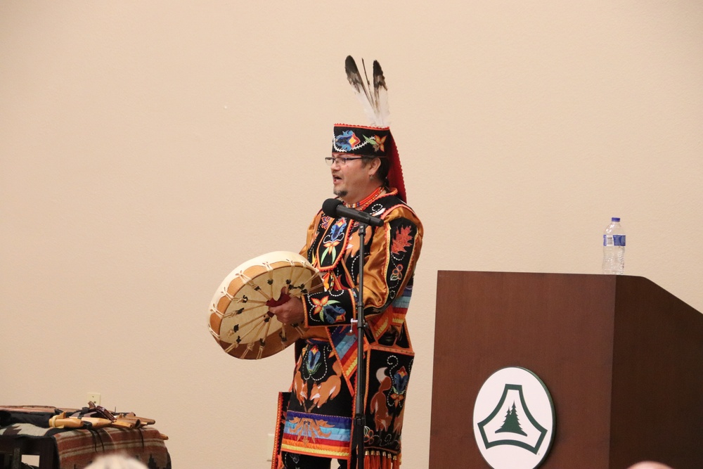 Storyteller with Red Cliff Band of Lake Superior Chippewa highlights Fort McCoy’s 2024 Native American Heritage Month observance