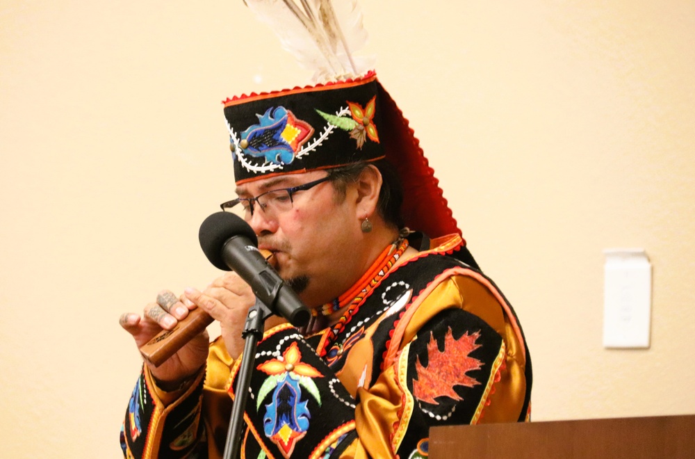 Storyteller with Red Cliff Band of Lake Superior Chippewa highlights Fort McCoy’s 2024 Native American Heritage Month observance