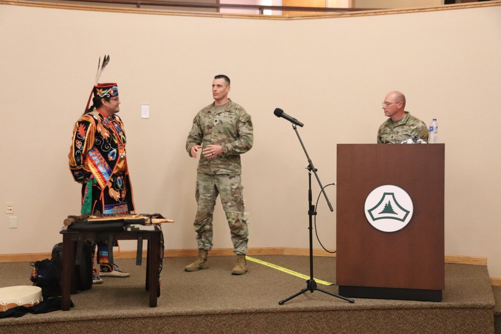 Storyteller with Red Cliff Band of Lake Superior Chippewa highlights Fort McCoy’s 2024 Native American Heritage Month observance