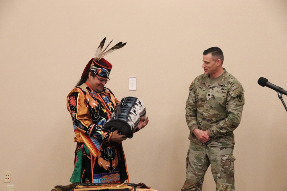 Storyteller with Red Cliff Band of Lake Superior Chippewa highlights Fort McCoy’s 2024 Native American Heritage Month observance