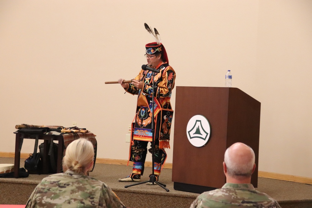 Storyteller with Red Cliff Band of Lake Superior Chippewa highlights Fort McCoy’s 2024 Native American Heritage Month observance