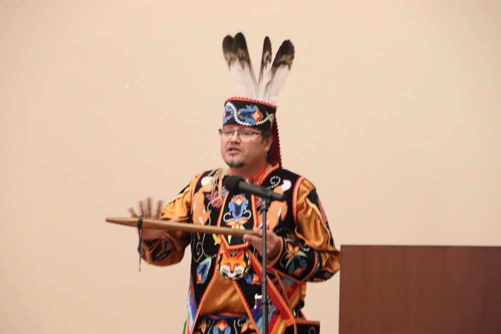 Storyteller with Red Cliff Band of Lake Superior Chippewa highlights Fort McCoy’s 2024 Native American Heritage Month observance