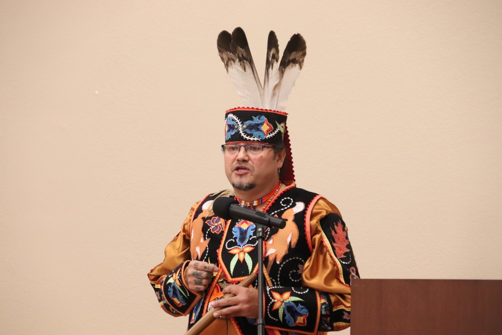 Storyteller with Red Cliff Band of Lake Superior Chippewa highlights Fort McCoy’s 2024 Native American Heritage Month observance