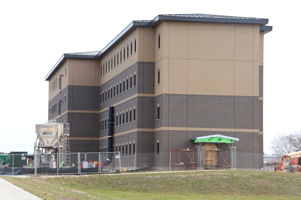 November 2024 construction operations for fiscal year 2022-funded barracks project at Fort McCoy