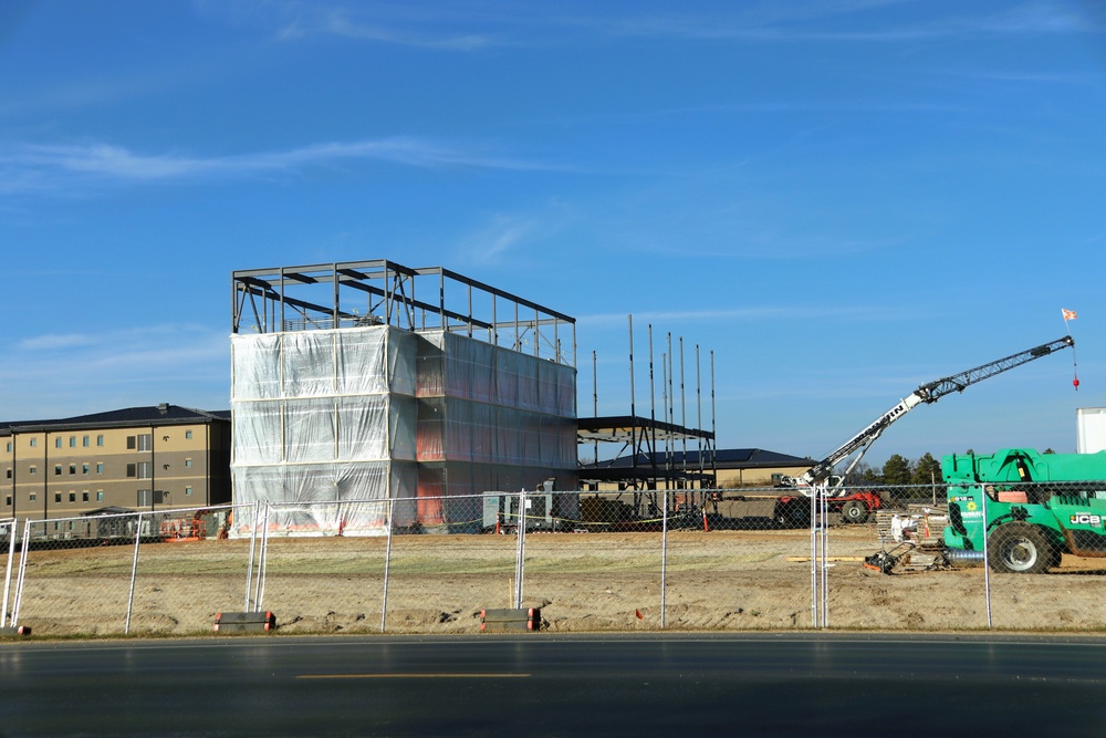 November 2024 construction operations for fiscal year 2022-funded barracks project at Fort McCoy