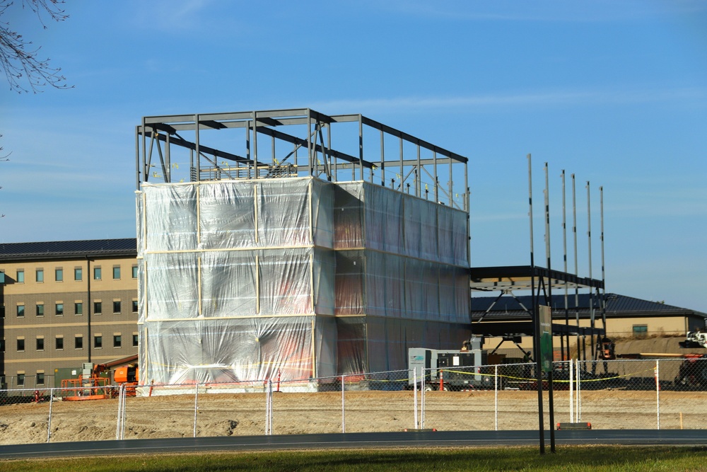 November 2024 construction operations for fiscal year 2022-funded barracks project at Fort McCoy