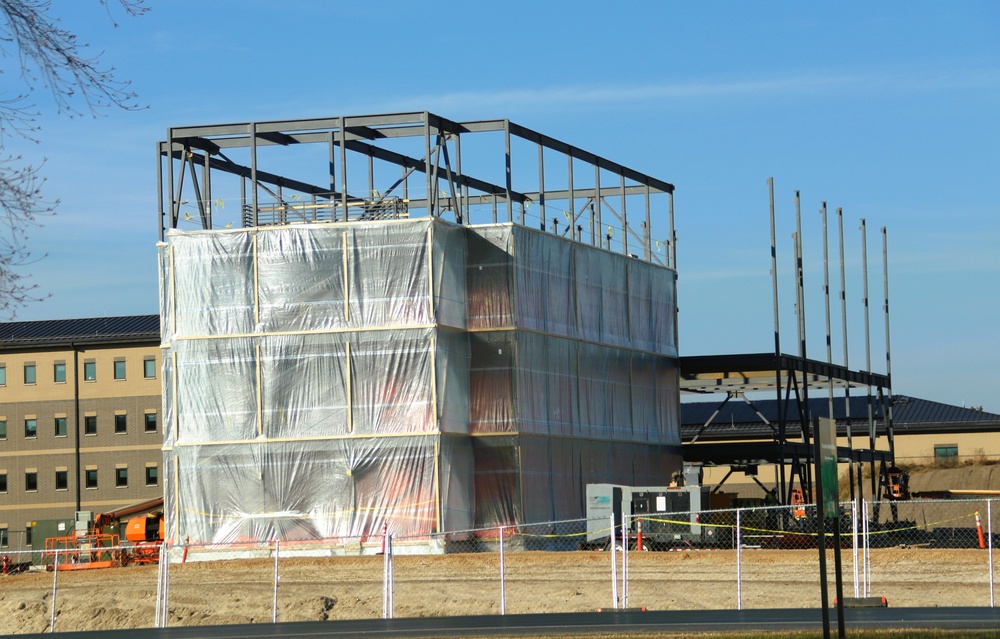 November 2024 construction operations for fiscal year 2022-funded barracks project at Fort McCoy