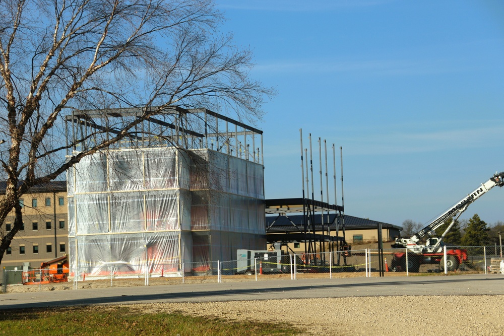 November 2024 construction operations for fiscal year 2022-funded barracks project at Fort McCoy