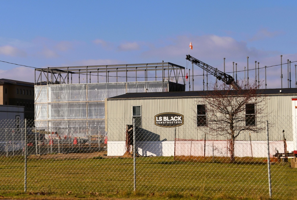 November 2024 construction operations for fiscal year 2022-funded barracks project at Fort McCoy