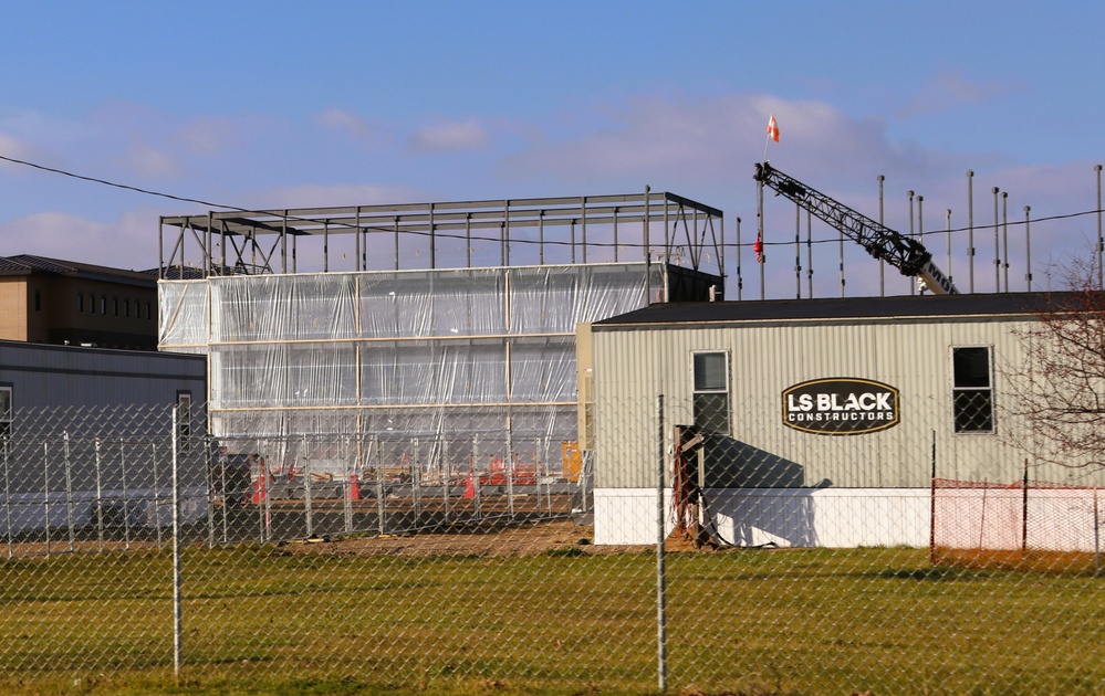 November 2024 construction operations for fiscal year 2022-funded barracks project at Fort McCoy