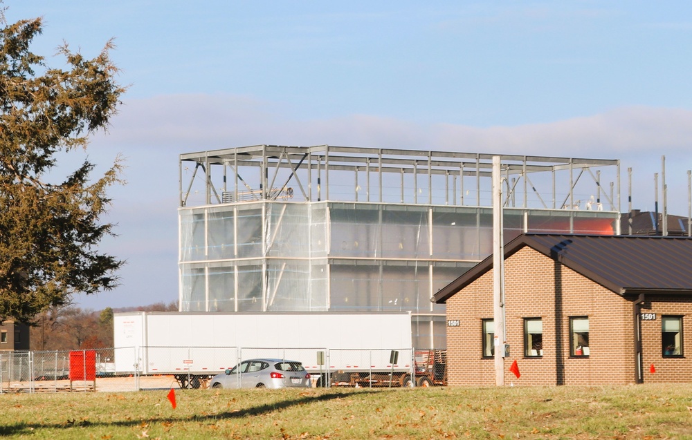 November 2024 construction operations for fiscal year 2022-funded barracks project at Fort McCoy