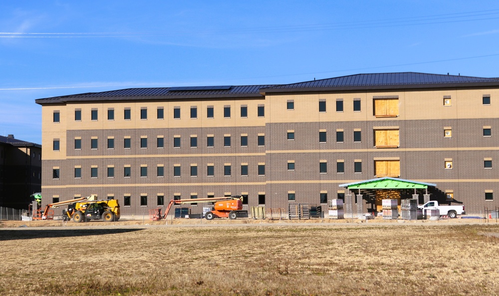 November 2024 construction operations for fiscal year 2022-funded barracks project at Fort McCoy