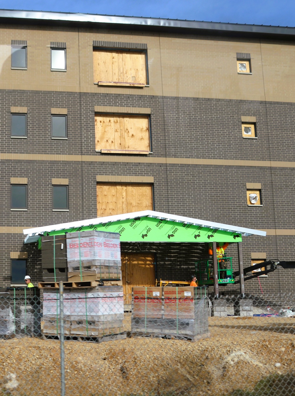 November 2024 construction operations for fiscal year 2022-funded barracks project at Fort McCoy