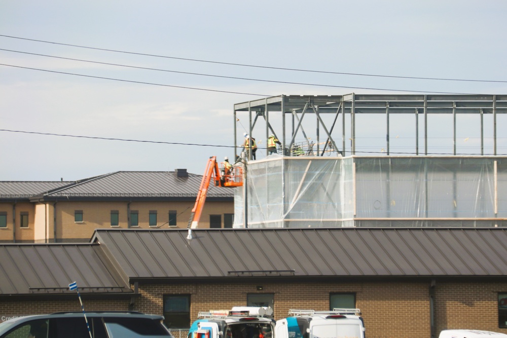 November 2024 construction operations for Fort McCoy East Barracks Project