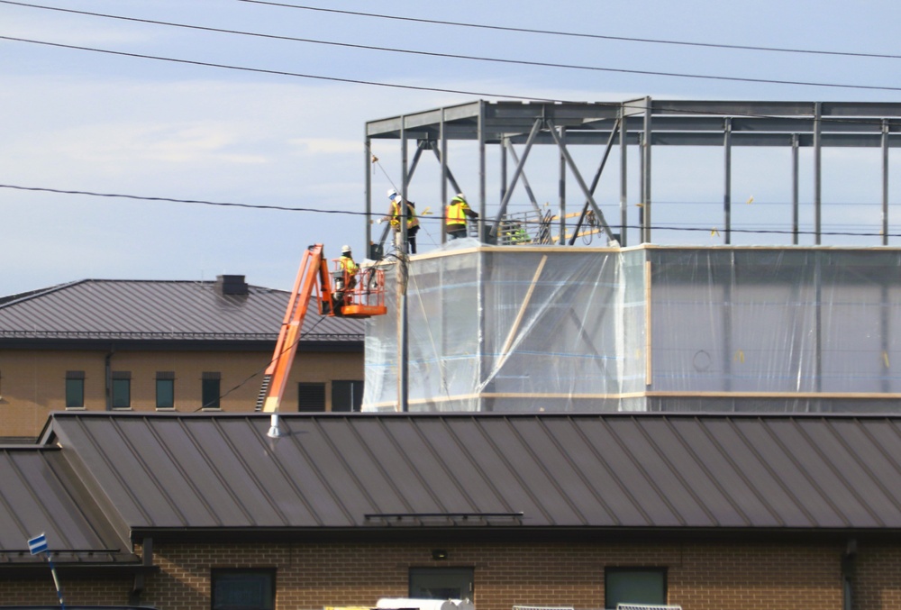 November 2024 construction operations for Fort McCoy East Barracks Project