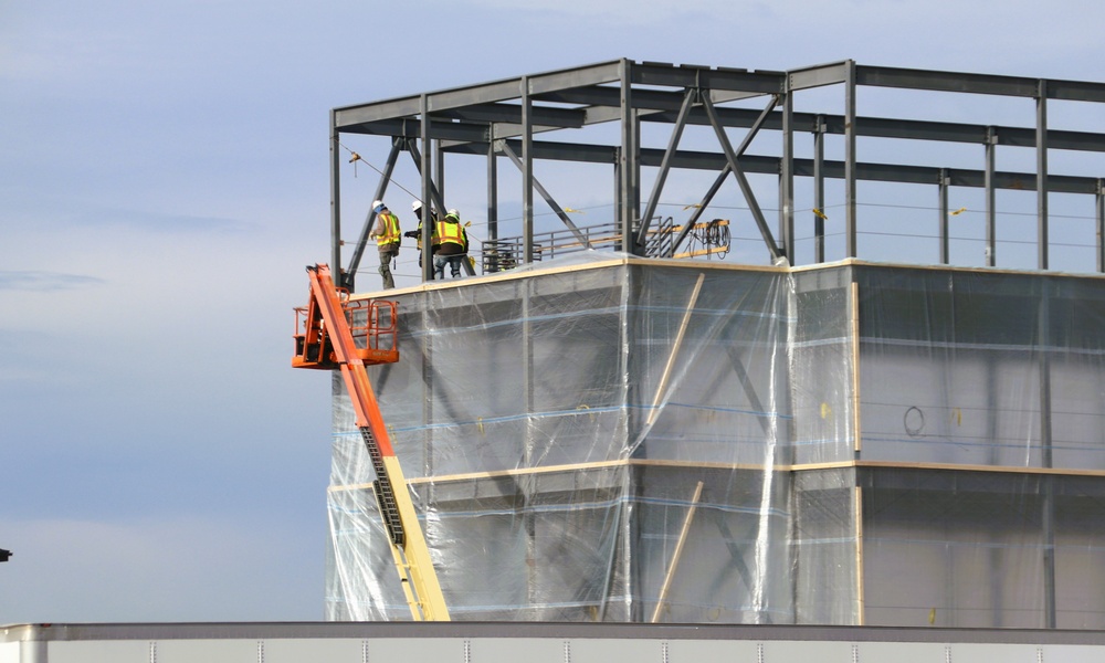 November 2024 construction operations for Fort McCoy East Barracks Project