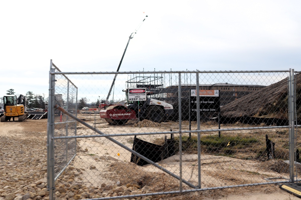 November 2024 construction operations for Fort McCoy East Barracks Project