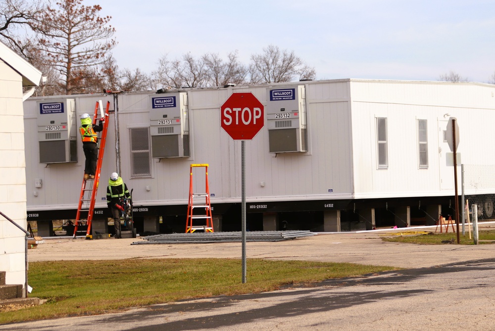 Construction under way for 2 new 4-story Collective Training Officers Quarters at Fort McCoy