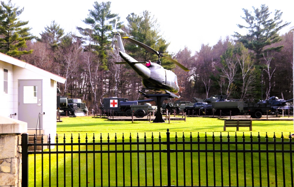 November 2024 views of Equipment Park in Fort McCoy's Commemorative Area