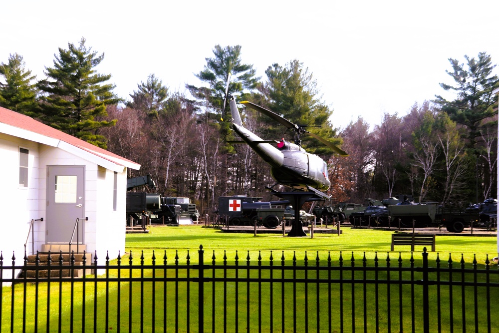 November 2024 views of Equipment Park in Fort McCoy's Commemorative Area