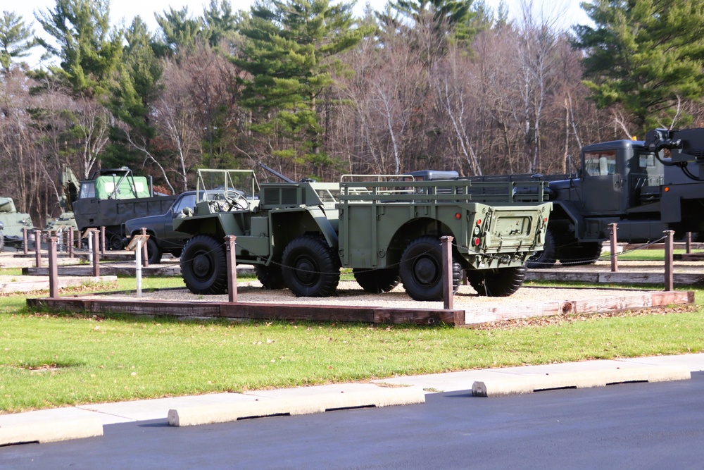 November 2024 views of Equipment Park in Fort McCoy's Commemorative Area