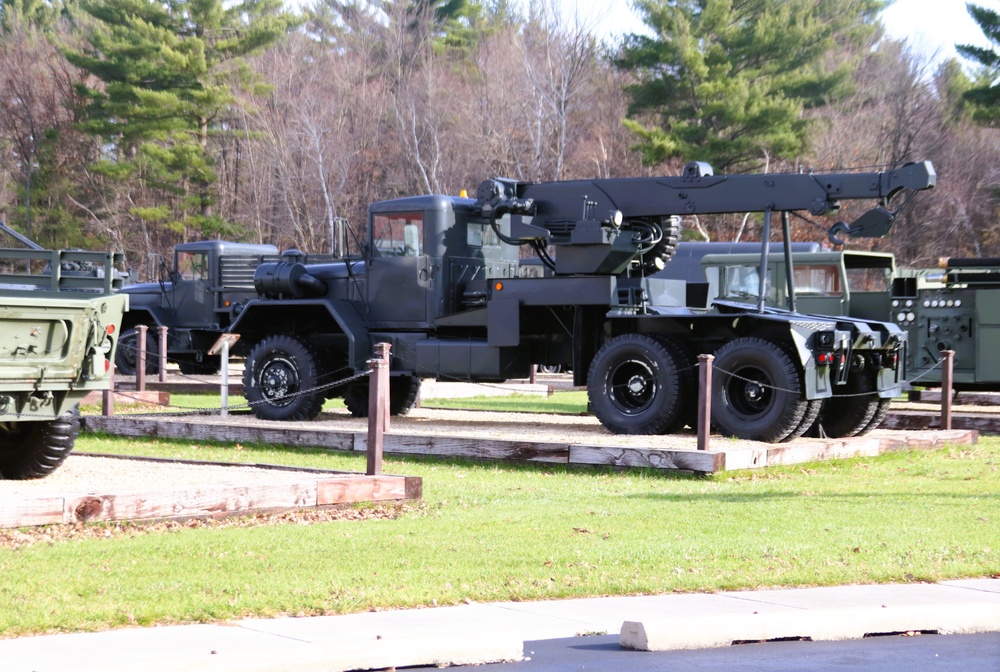 November 2024 views of Equipment Park in Fort McCoy's Commemorative Area