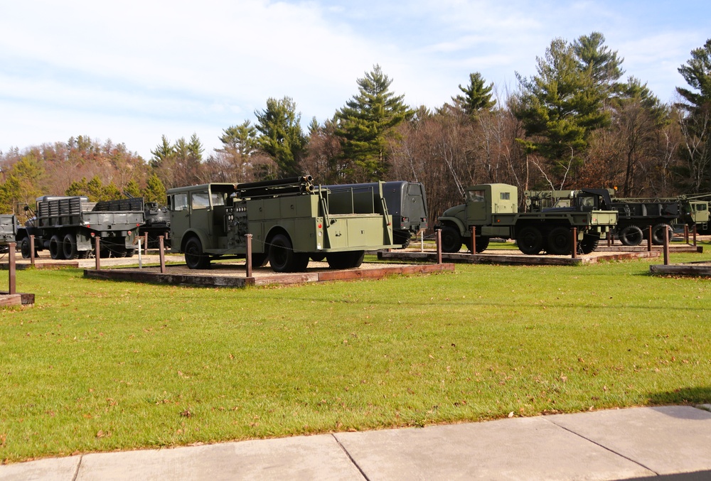 November 2024 views of Equipment Park in Fort McCoy's Commemorative Area