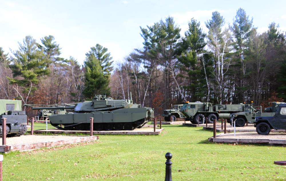 November 2024 views of Equipment Park in Fort McCoy's Commemorative Area