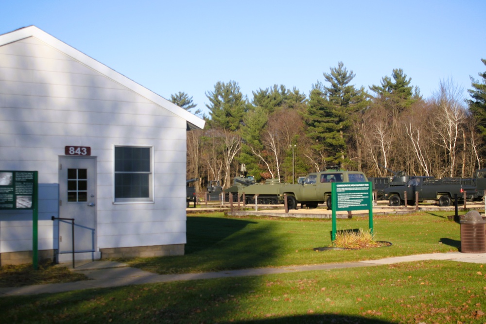 November 2024 views of Equipment Park in Fort McCoy's Commemorative Area