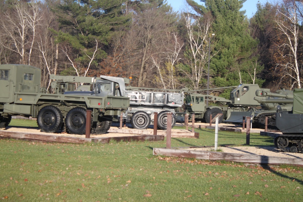 November 2024 views of Equipment Park in Fort McCoy's Commemorative Area