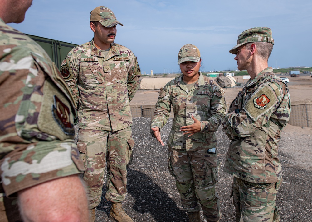 Third Air Force commander visits expeditionary troops across East Africa