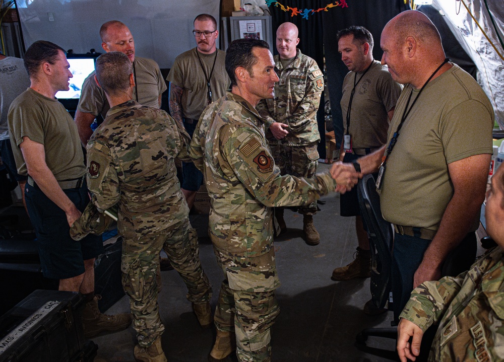 Third Air Force commander visits expeditionary troops across East Africa