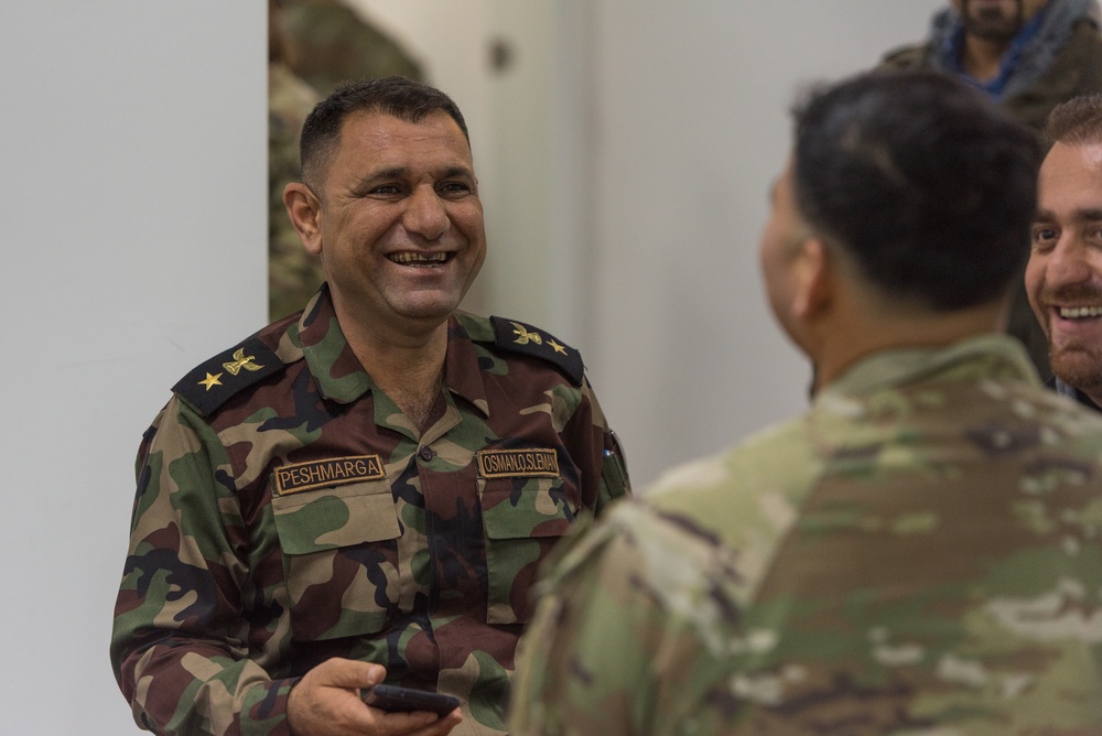 Coalition Advisors Discuss Ongoing Partner Projects with Peshmerga