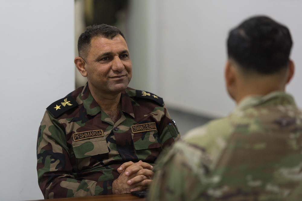 Coalition Advisors Discuss Ongoing Partner Projects with Peshmerga