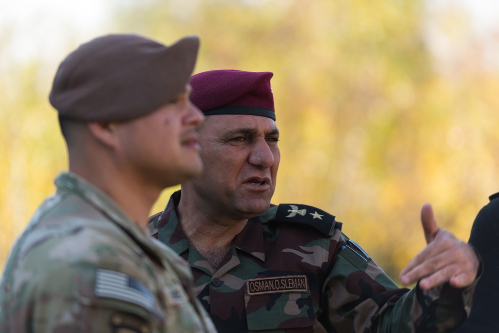 Coalition Advisors Discuss Ongoing Partner Projects with Peshmerga