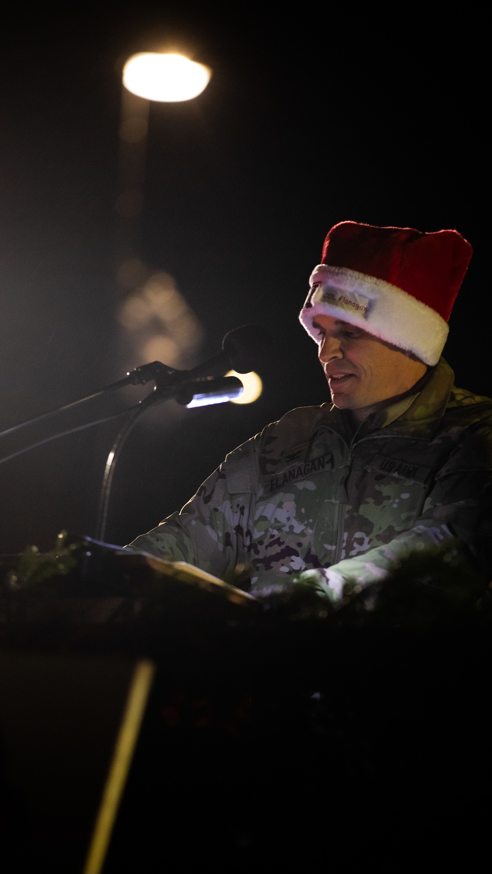 18th Military Police Brigade Hosts Annual Tree Lighting Ceremony