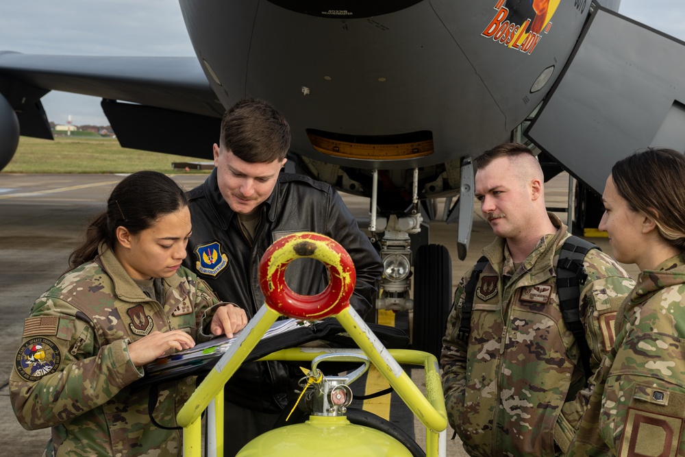 100th ARW refuels 48th FW and 57th Wing during BTF trilateral exercise