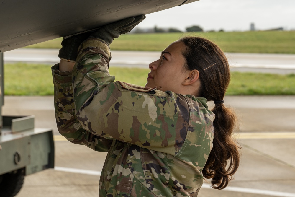 100th ARW refuels 48th FW and 57th Wing during BTF trilateral exercise