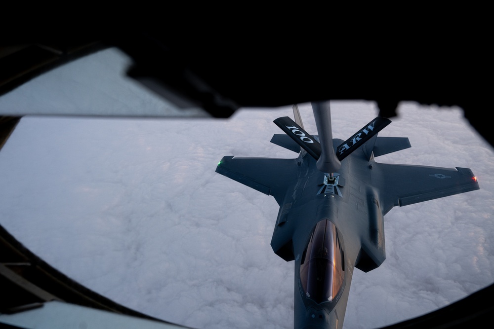 100th ARW refuels 48th FW and 57th Wing during BTF trilateral exercise