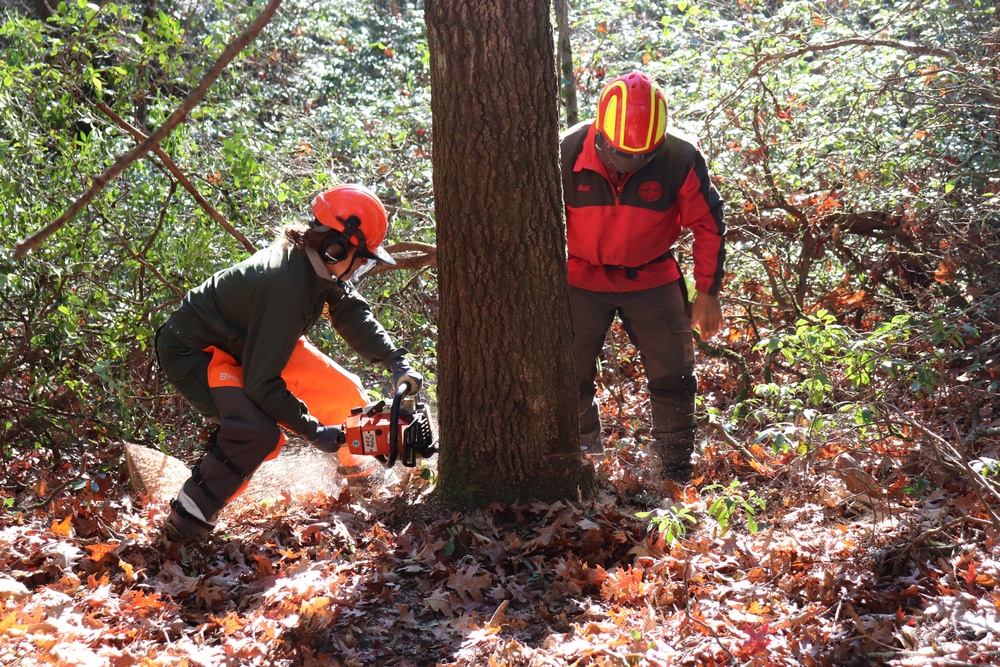 Games of Logging Chainsaw Safety Training at Barre Falls Dam