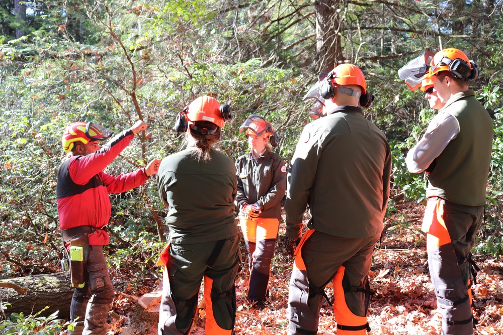 Games of Logging Chainsaw Safety Training at Barre Falls Dam